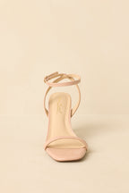 Women's Walk This Way Nude Ankle Strap Heels | Heel measures 3.5" 3
