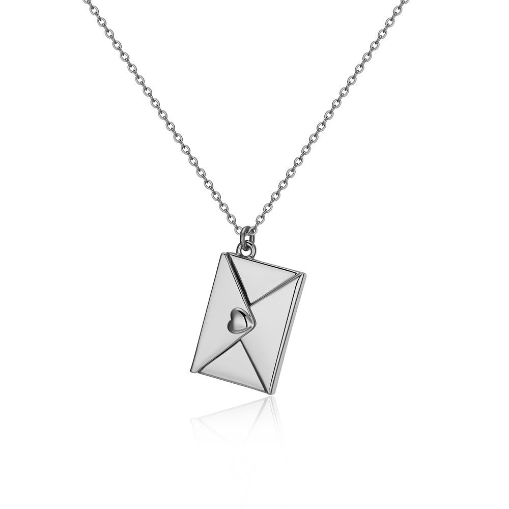 Silver Love Letter necklace