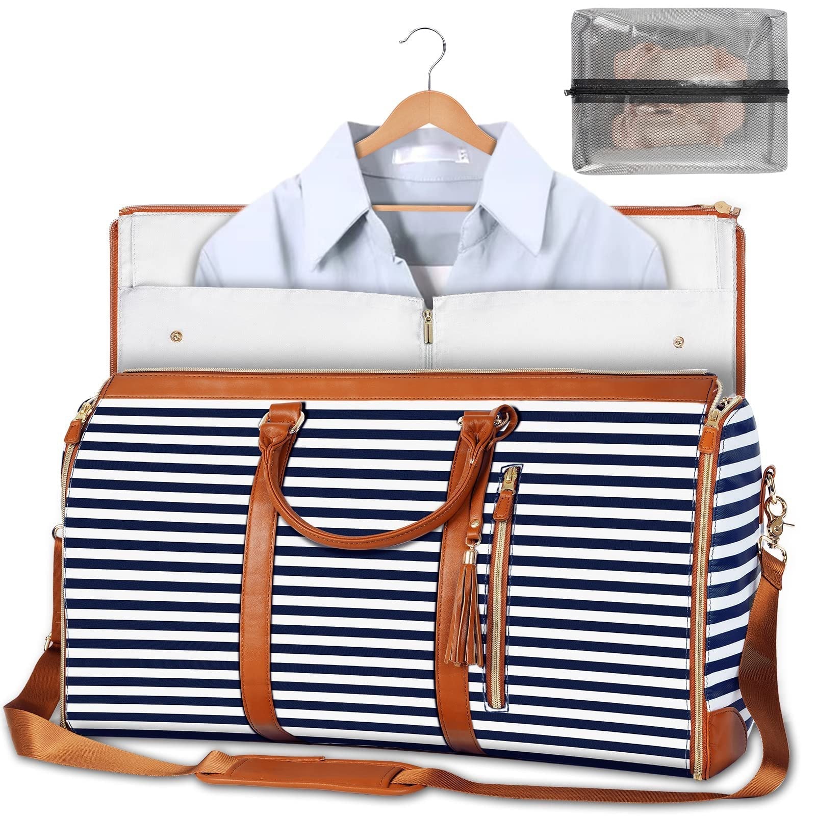 Foldable travel duffle bag color variant