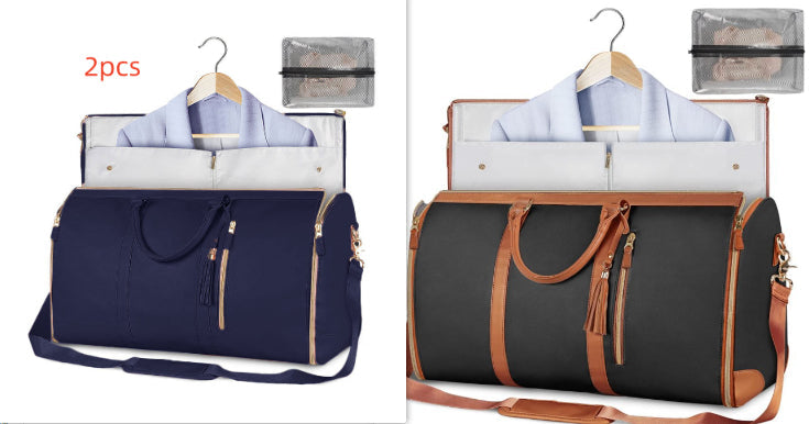 Foldable travel duffle tote color variant