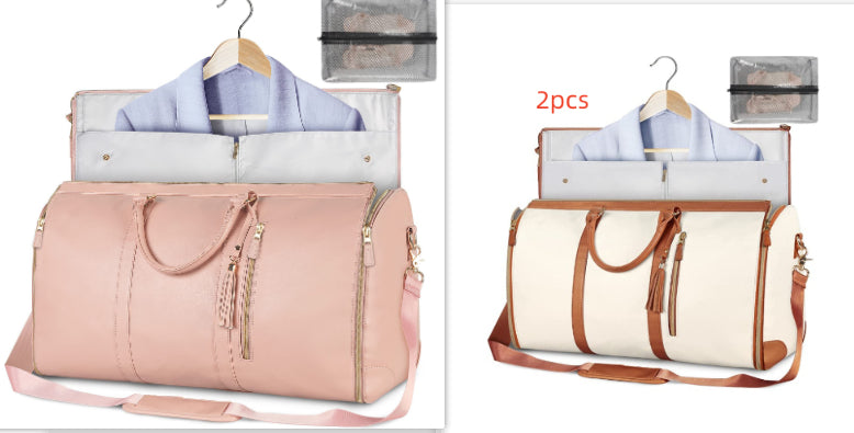 Women's travel duffle tote bag detail