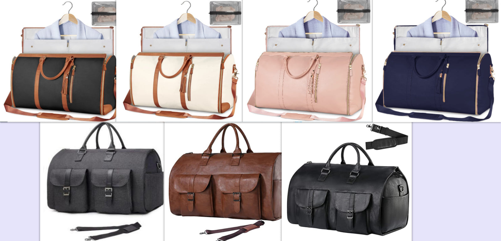 Women's gym and travel duffle tote bag