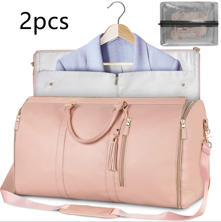 Women's Large Foldable Waterproof Travel Duffle Tote — Weekender Bag