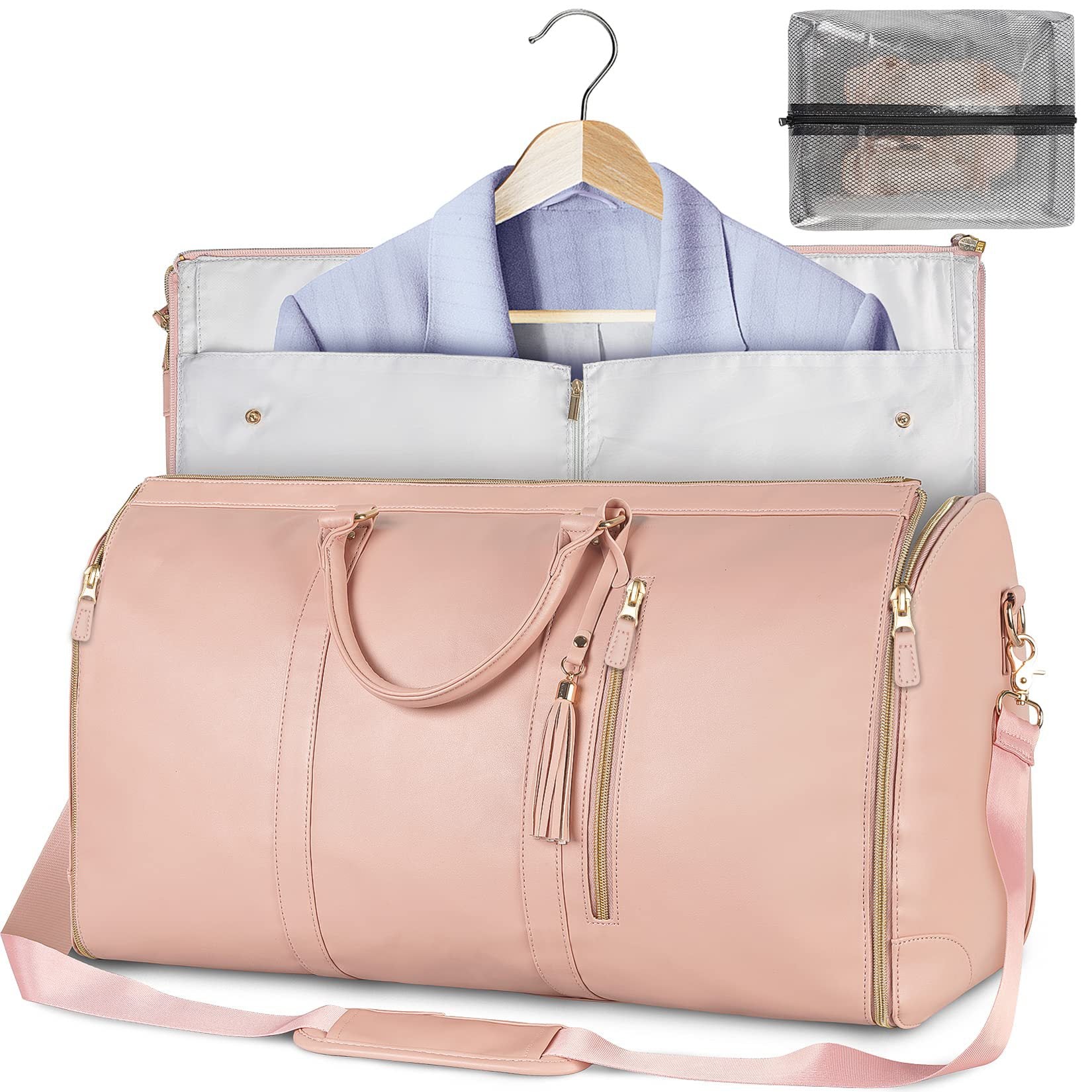 Large capacity foldable travel tote bag