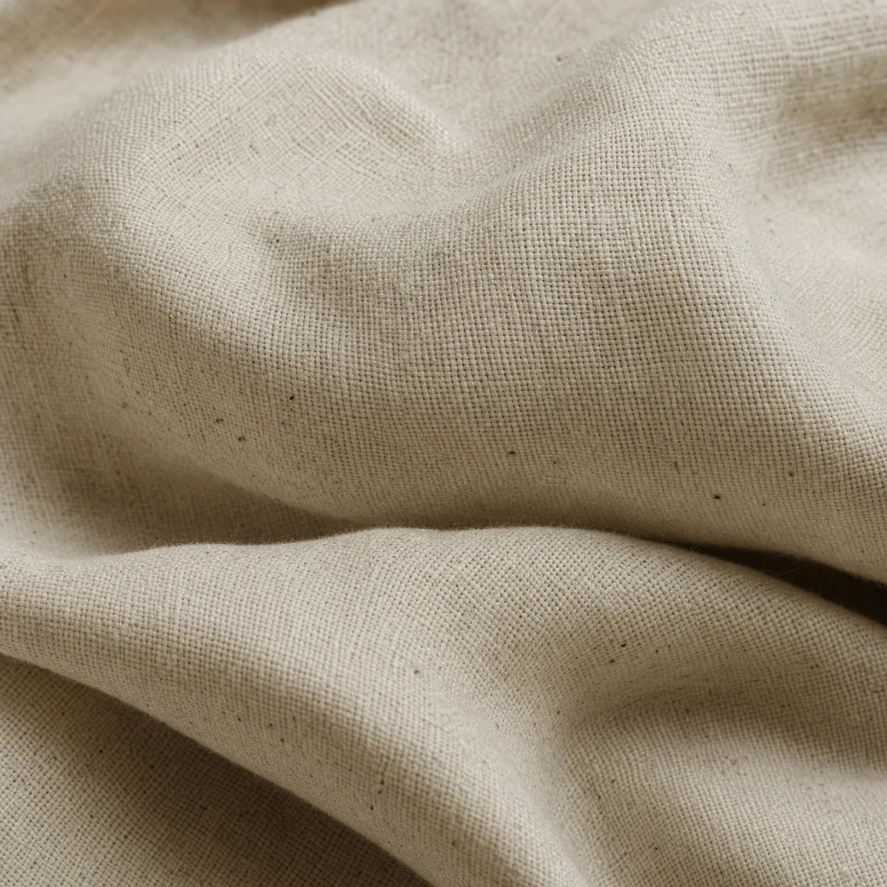 Linen two-piece set fabric detail close-up