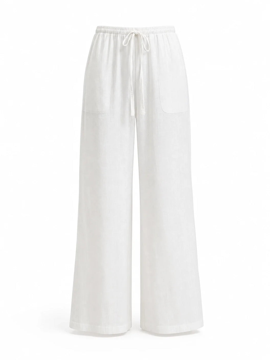 Women's Wide-Leg Linen Pants – Casual Loose Straight-Leg Summer...